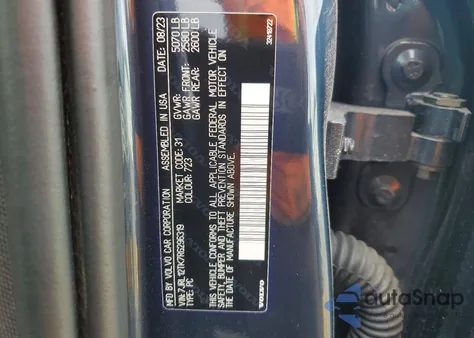 2024 Volvo S60 Core z USA, uszkodzony, nr VIN 7JRL12TK7RG296319